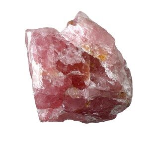 Translucent Pink Rose Quartz Decor Accent